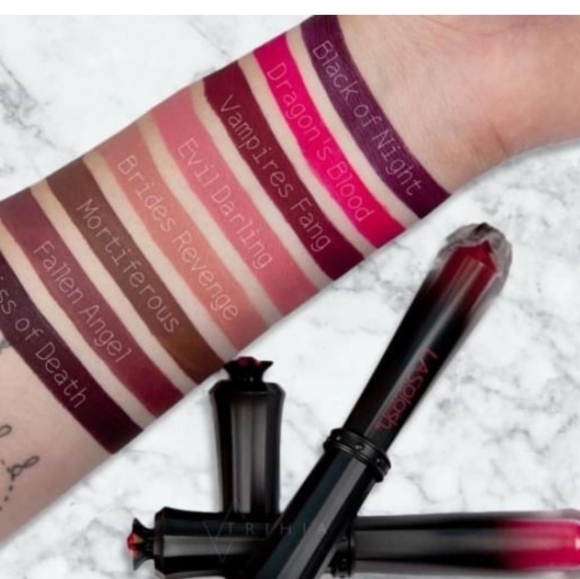 🌟🧚‍♀️DRAGONS BLOOD LA Splash  Wickedly Divine Liquid Lipstick NWOBox - Picture 4 of 7